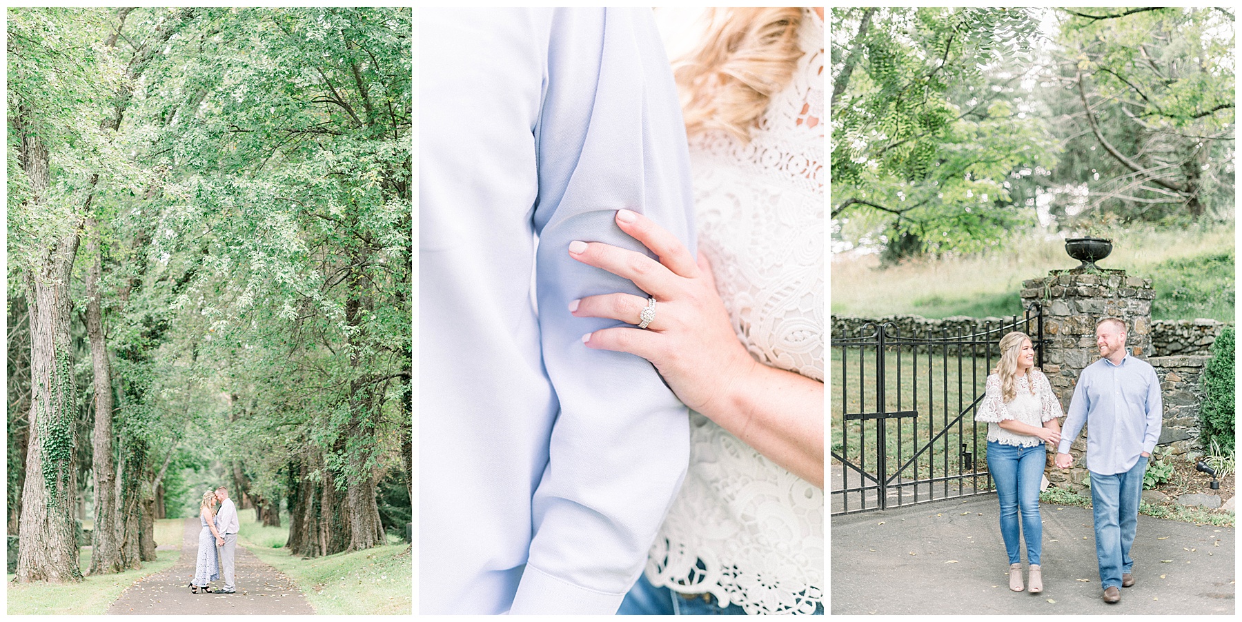 early fall engagement session